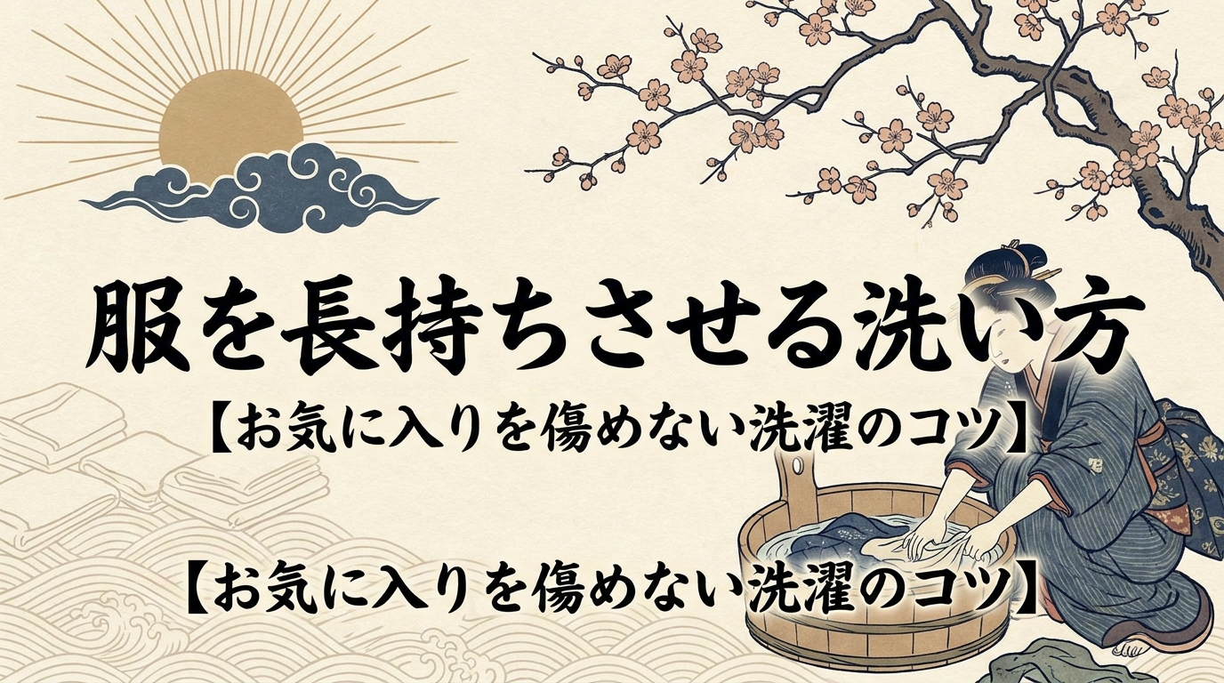 服を長持ちさせる洗い方【お気に入りを傷めない洗濯のコツ】