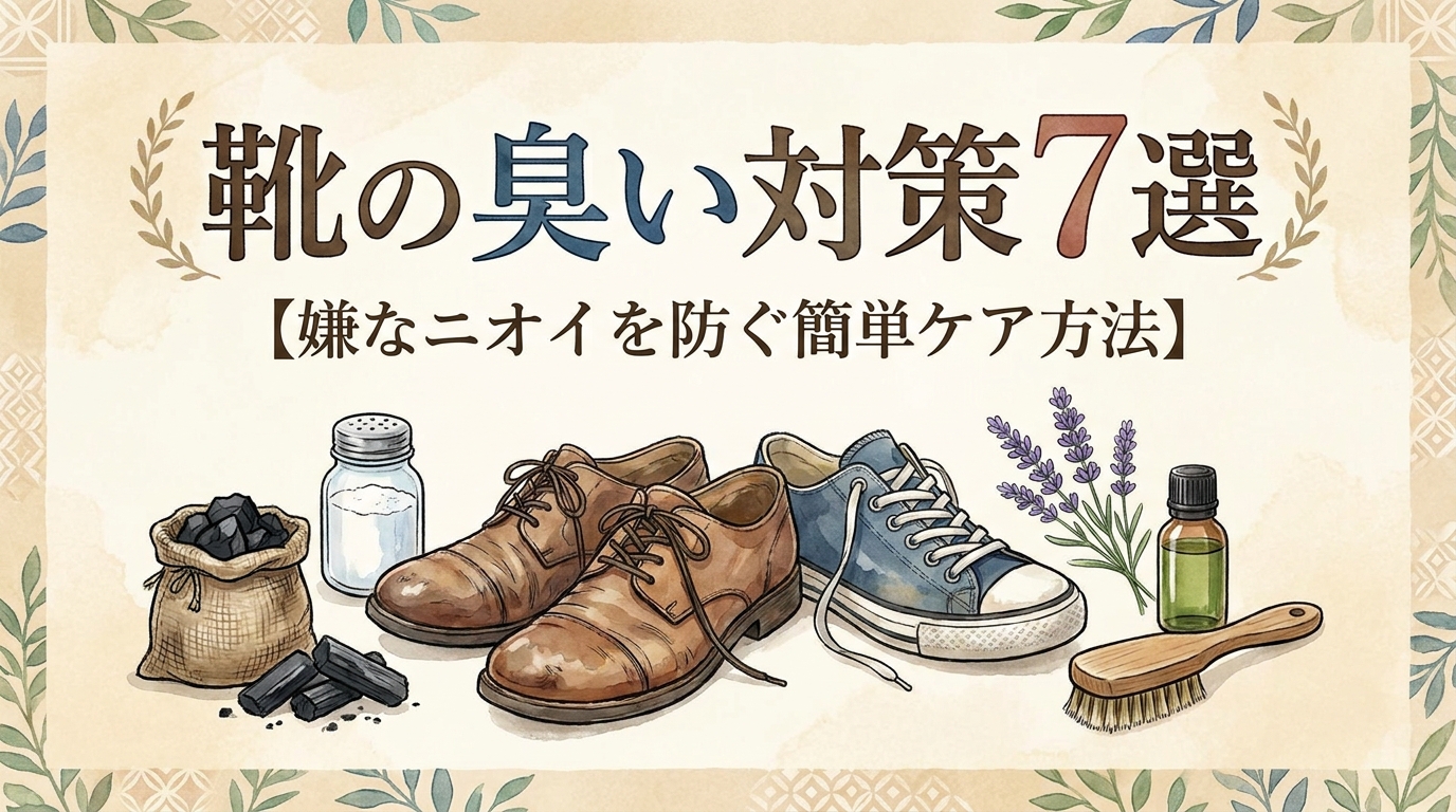 靴の臭い対策7選【嫌なニオイを防ぐ簡単ケア方法】