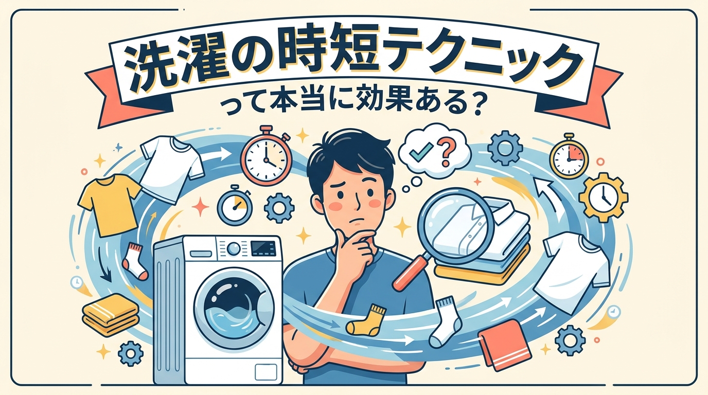 洗濯の時短テクニックって本当に効果ある？