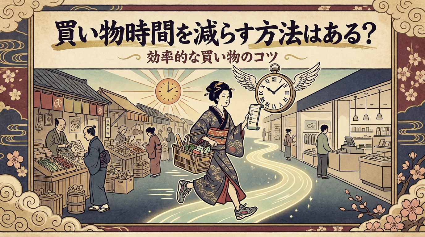 買い物時間を減らす方法はある？