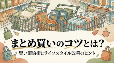まとめ買いのコツとは？