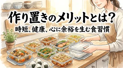 作り置きのメリットとは？