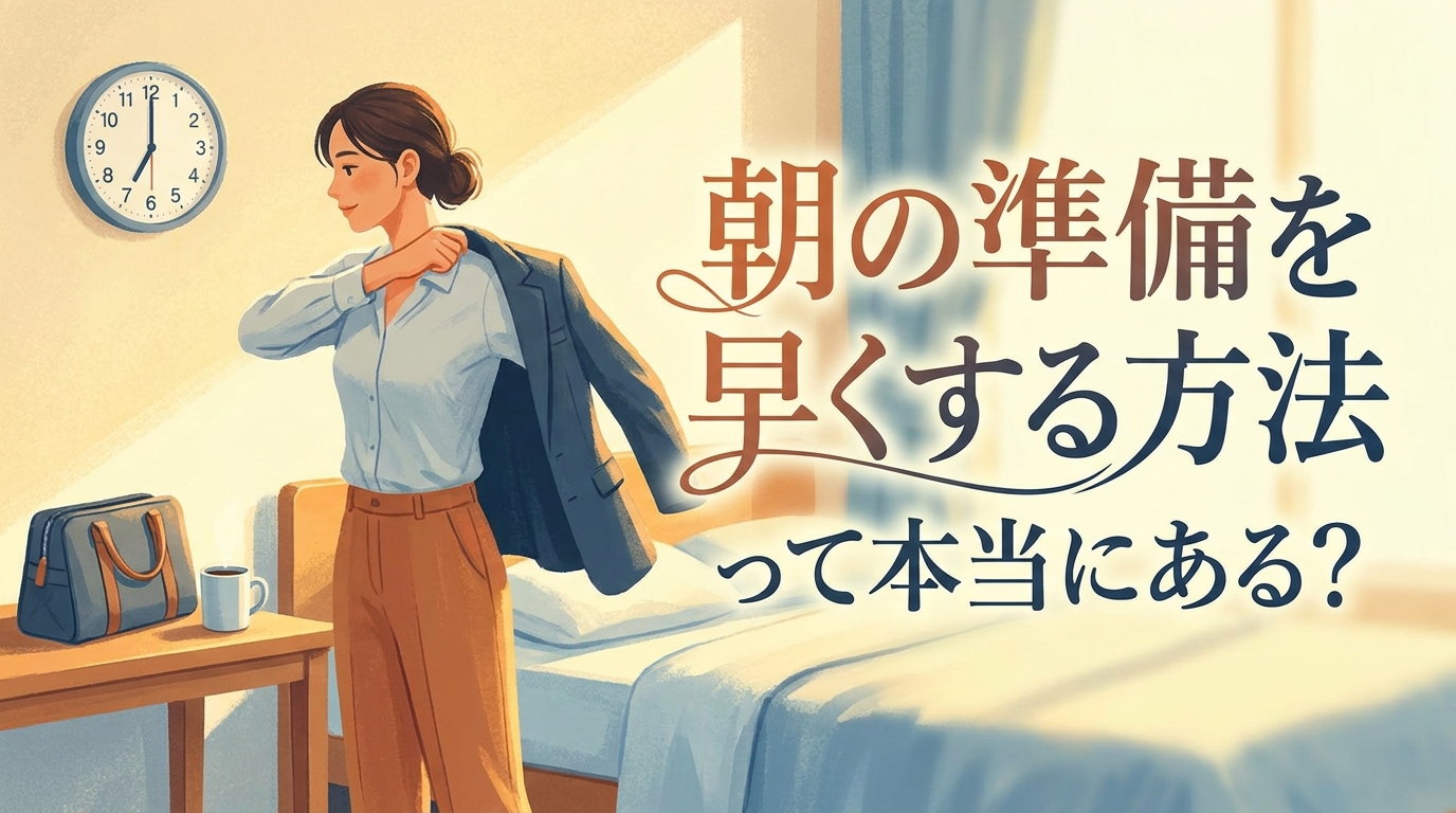 朝の準備を早くする方法って本当にある?