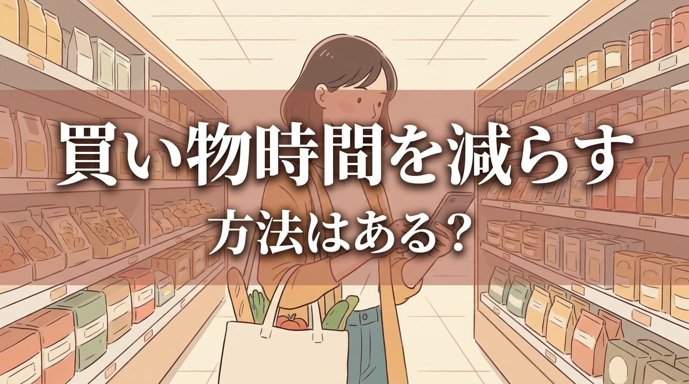 買い物時間を減らす方法はある?