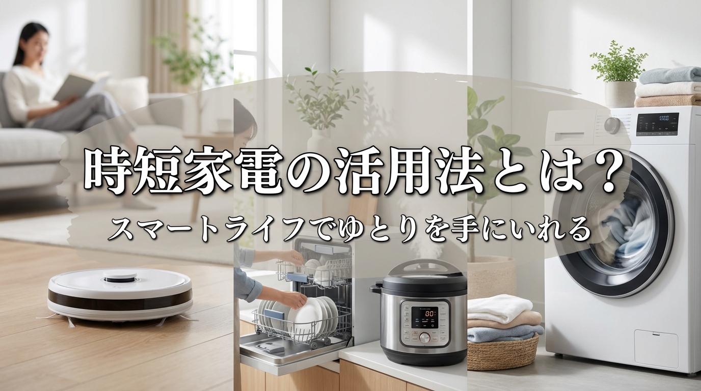 時短家電の活用法とは?