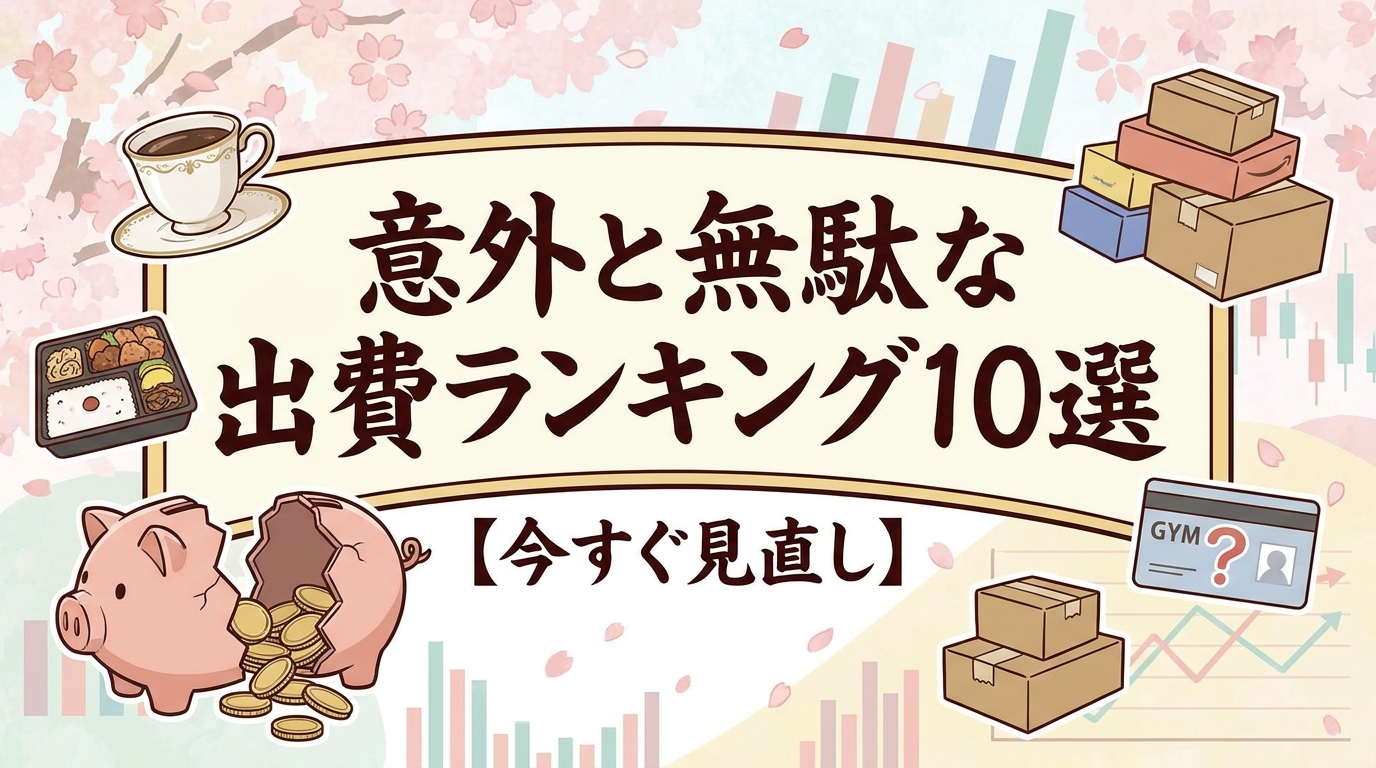意外と無駄な出費ランキング10選【今すぐ見直し】