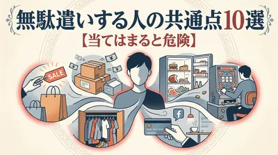 無駄遣いする人の共通点10選【当てはまると危険】
