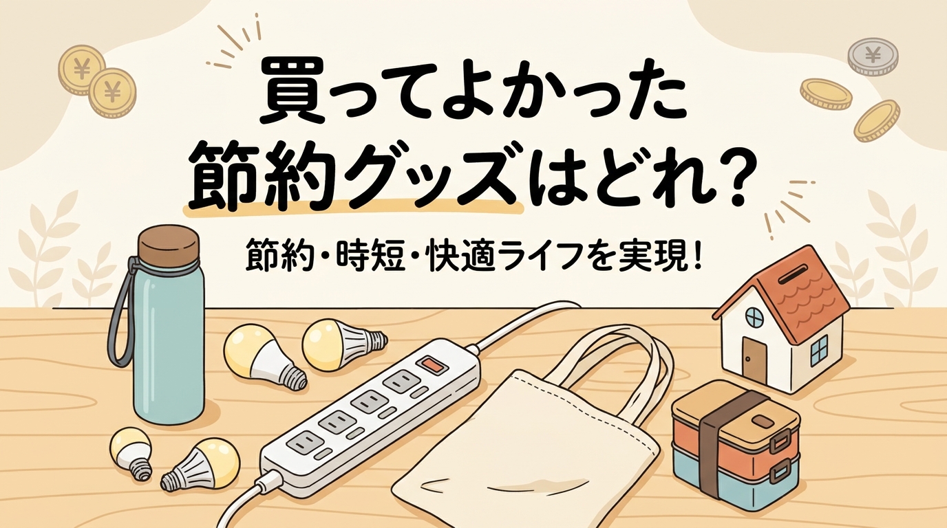 買ってよかった節約グッズはどれ？