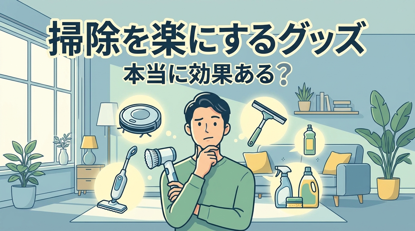 掃除を楽にするグッズって本当に効果ある？