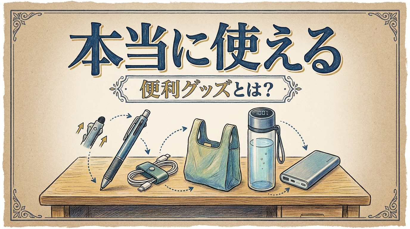 本当に使える便利グッズとは？