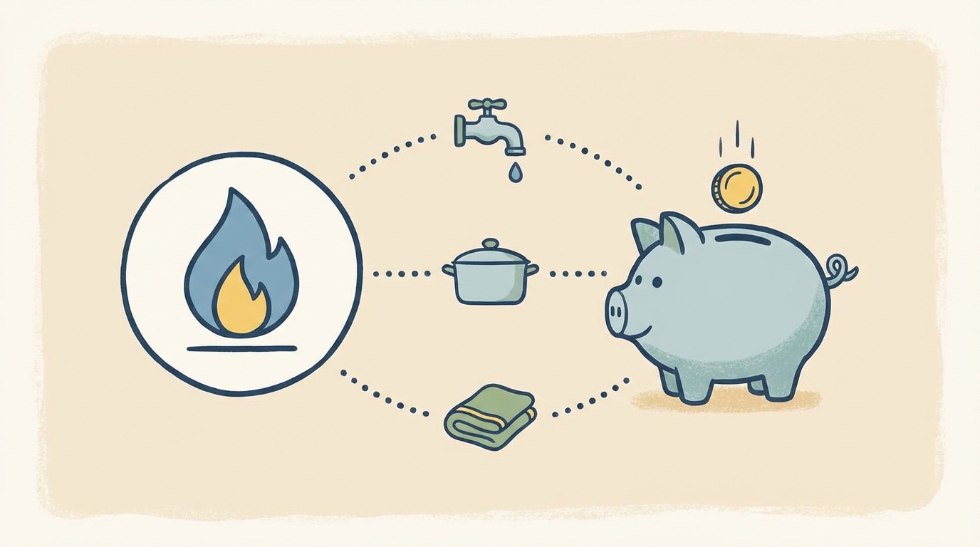 なぜ小さな工夫でガス代が大きく節約できるのか