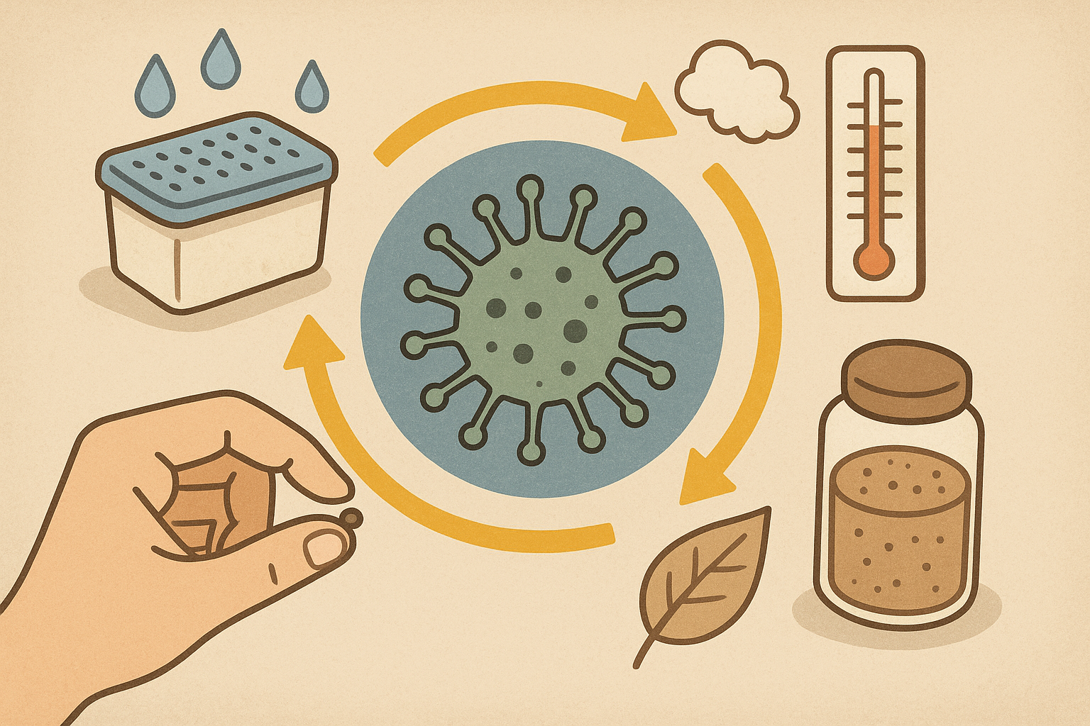 カビを防ぐ方法の結論：湿気・温度・栄養源の3条件を断つことが基本