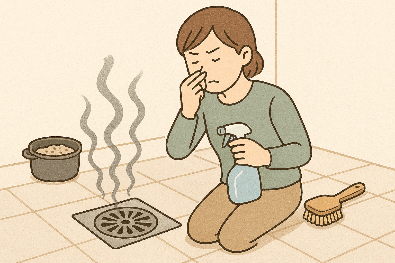 排水溝の臭いは日々の予防と定期的な掃除で解消できます
