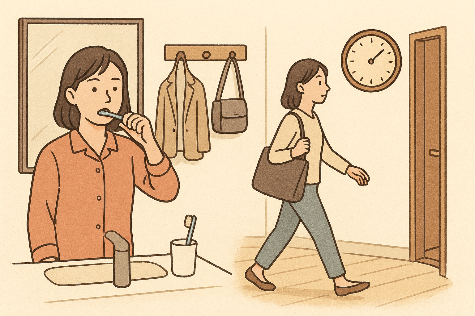 朝の準備を早くするには「選択肢の削減」「動線設計」「時間管理」の3つが鍵