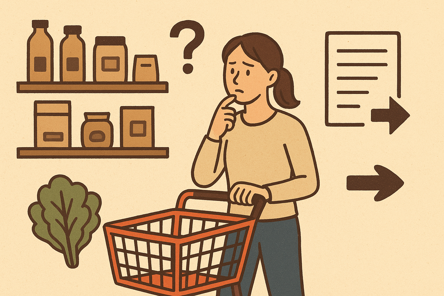 買い物時間を減らすには「迷わない・探さない・戻らない」が鍵